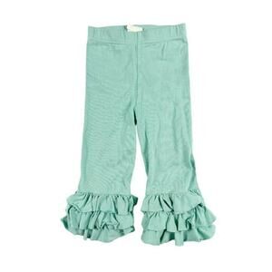 Swanky Baby Vintage Teal Ruffle Pants Large 6-7